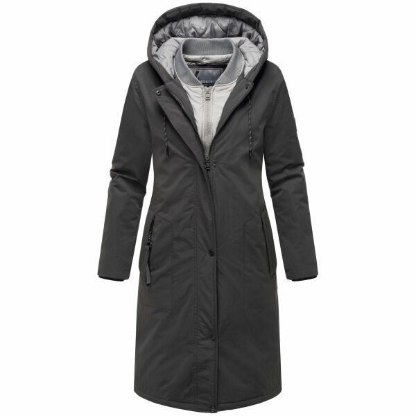 Marikoo Ledalaa Damen Winterjacke Schwarz Größe XL - Gr. 42