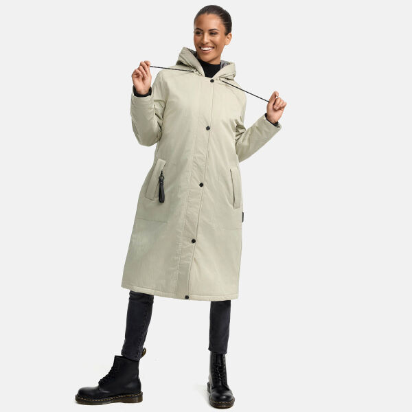 Marikoo Ledalaa Damen Winterjacke Pebble Grey Größe XL - Gr. 42