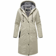 Marikoo Ledalaa Damen Winterjacke Pebble Grey Größe XXXL - Gr. 46