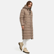 Navahoo Mondmaedchen Damen Winter Steppjacke Taupe Grey Größe XS - Gr. 34