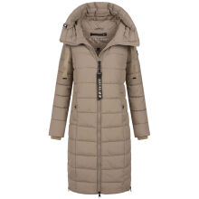 Navahoo Mondmaedchen Damen Winter Steppjacke Taupe Grey Größe XS - Gr. 34