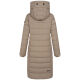 Navahoo Mondmaedchen Damen Winter Steppjacke Taupe Grey Größe S - Gr. 36