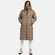 Navahoo Mondmaedchen Damen Winter Steppjacke Taupe Grey Größe M - Gr. 38
