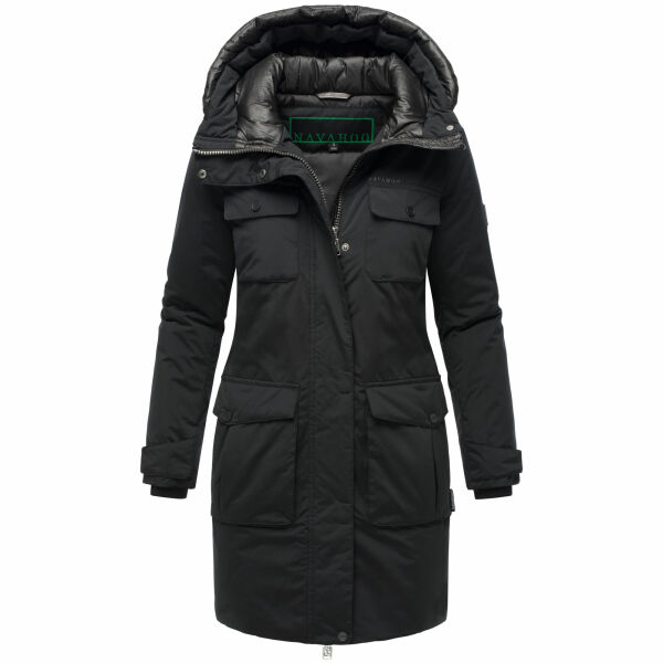 Navahoo Eissturm Damen Winterjacke Schwarz Größe L - Gr. 40
