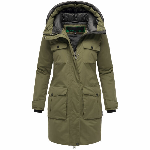 Navahoo Eissturm Damen Winterjacke Olive Forest Größe L - Gr. 40