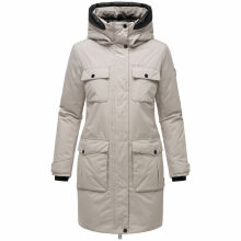 Navahoo Eissturm Damen Winterjacke Light Grey Größe M - Gr. 38
