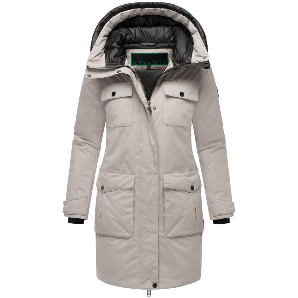 Navahoo Eissturm Damen Winterjacke Light Grey Größe XXXL - Gr. 46