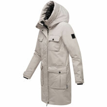 Navahoo Eissturm Damen Winterjacke Light Grey Größe XXXL - Gr. 46