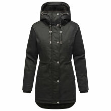 Navahoo Winterfunke Damen Winterjacke Schwarz Größe L - Gr. 40