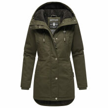 Navahoo Winterfunke Damen Winterjacke Olive Größe XS - Gr. 34
