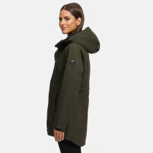 Navahoo Winterfunke Damen Winterjacke Olive Größe M - Gr. 38