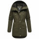 Navahoo Winterfunke Damen Winterjacke Olive Größe XL - Gr. 42