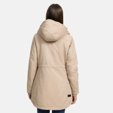 Navahoo Winterfunke Damen Winterjacke Beige Größe XS - Gr. 34