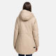 Navahoo Winterfunke Damen Winterjacke Beige Größe S - Gr. 36
