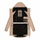 Navahoo Winterfunke Damen Winterjacke Beige Größe XXL - Gr. 44