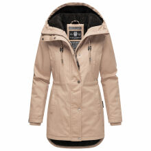 Navahoo Winterfunke Damen Winterjacke Beige Größe XXXL - Gr. 46