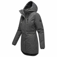 Navahoo Winterfunke Damen Winterjacke Anthrazit Größe XS - Gr. 34