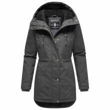 Navahoo Winterfunke Damen Winterjacke Anthrazit Größe XXL - Gr. 44