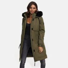 Navahoo Kaltwetterretter Damen Winterjacke Olive Forest Größe XS - Gr. 34