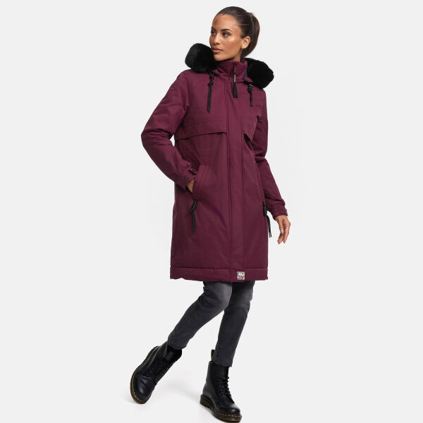 Navahoo Kaltwetterretter Damen Winterjacke Wine Größe M - Gr. 38