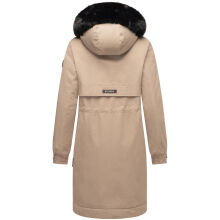Navahoo Kaltwetterretter Damen Winterjacke Taupe Grey Größe XS - Gr. 34