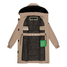 Navahoo Kaltwetterretter Damen Winterjacke Taupe Grey Größe XS - Gr. 34
