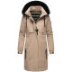 Navahoo Kaltwetterretter Damen Winterjacke Taupe Grey Größe XS - Gr. 34