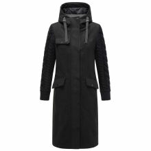 Navahoo Knit Babe Damen Winterjacke Schwarz Größe XL - Gr. 42