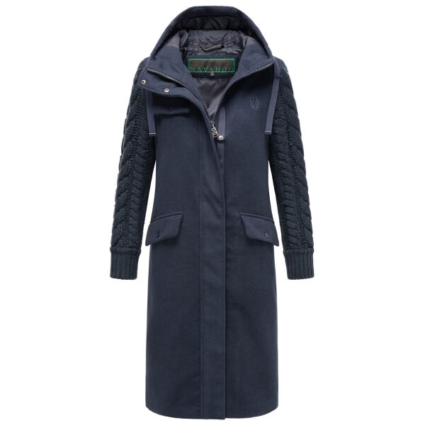 Navahoo Knit Babe Damen Winterjacke Navy Größe L - Gr. 40