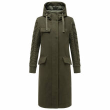 Navahoo Knit Babe Damen Winterjacke Dark Olive Größe M - Gr. 38