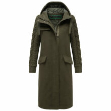 Navahoo Knit Babe Damen Winterjacke Dark Olive Größe L - Gr. 40