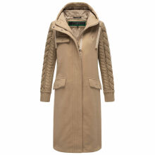 Navahoo Knit Babe Damen Winterjacke Sand Beige Größe L - Gr. 40