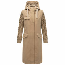 Navahoo Knit Babe Damen Winterjacke Sand Beige Größe L - Gr. 40