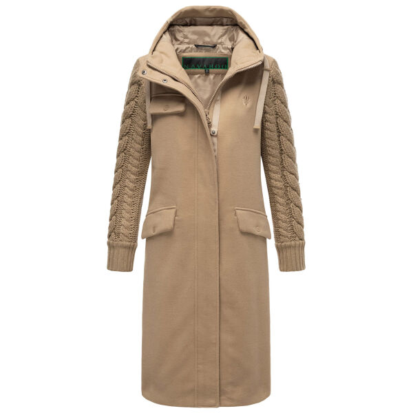 Navahoo Knit Babe Damen Winterjacke Sand Beige Größe XL - Gr. 42