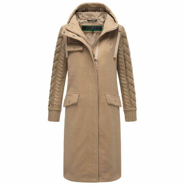 Navahoo Knit Babe Damen Winterjacke Sand Beige Größe XXL - Gr. 44