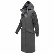 Navahoo Knit Babe Damen Winterjacke Anthrazit Größe M - Gr. 38