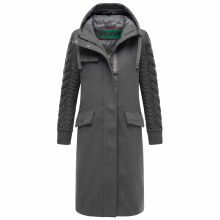 Navahoo Knit Babe Damen Winterjacke Anthrazit Größe L - Gr. 40