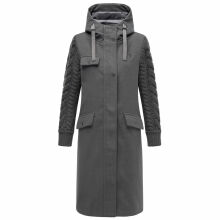 Navahoo Knit Babe Damen Winterjacke Anthrazit Größe XL - Gr. 42
