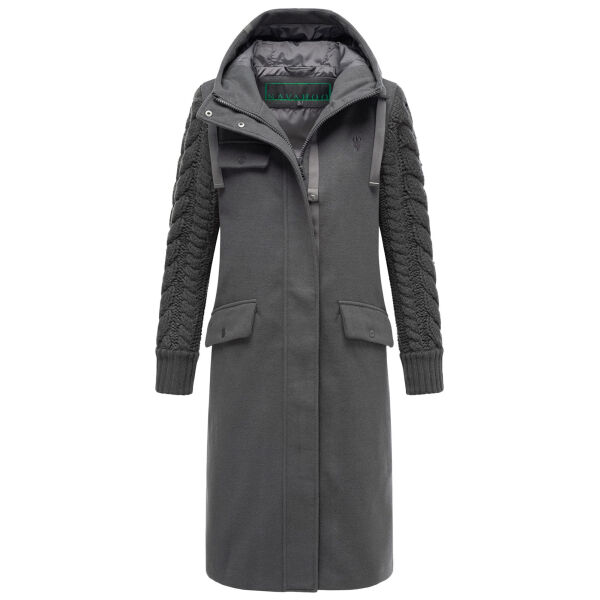 Navahoo Knit Babe Damen Winterjacke Anthrazit Größe XXL - Gr. 44