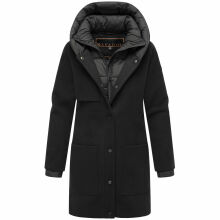 Navahoo Flauschwunder Damen Winterjacke Schwarz Größe S - Gr. 36