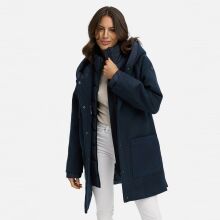 Navahoo Flauschwunder Damen Winterjacke Navy Größe S - Gr. 36
