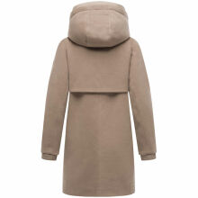 Navahoo Flauschwunder Damen Winterjacke Taupe Grey Größe S - Gr. 36
