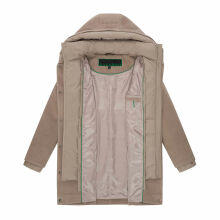 Navahoo Flauschwunder Damen Winterjacke Taupe Grey Größe S - Gr. 36