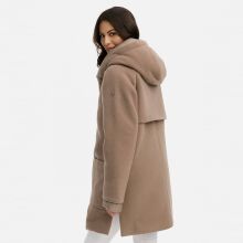 Navahoo Flauschwunder Damen Winterjacke Taupe Grey Größe S - Gr. 36