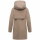 Navahoo Flauschwunder Damen Winterjacke Taupe Grey Größe S - Gr. 36