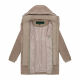 Navahoo Flauschwunder Damen Winterjacke Taupe Grey Größe S - Gr. 36