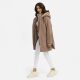 Navahoo Flauschwunder Damen Winterjacke Taupe Grey Größe S - Gr. 36
