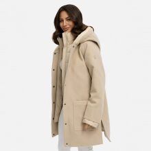 Navahoo Flauschwunder Damen Winterjacke Beige Größe S - Gr. 36