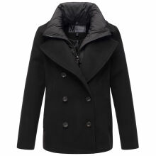 Marikoo Aylaraa Damen Winter Kabanjacke Schwarz-Größe S - Gr. 36