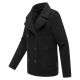 Marikoo Aylaraa Damen Winter Kabanjacke Schwarz-Größe S - Gr. 36